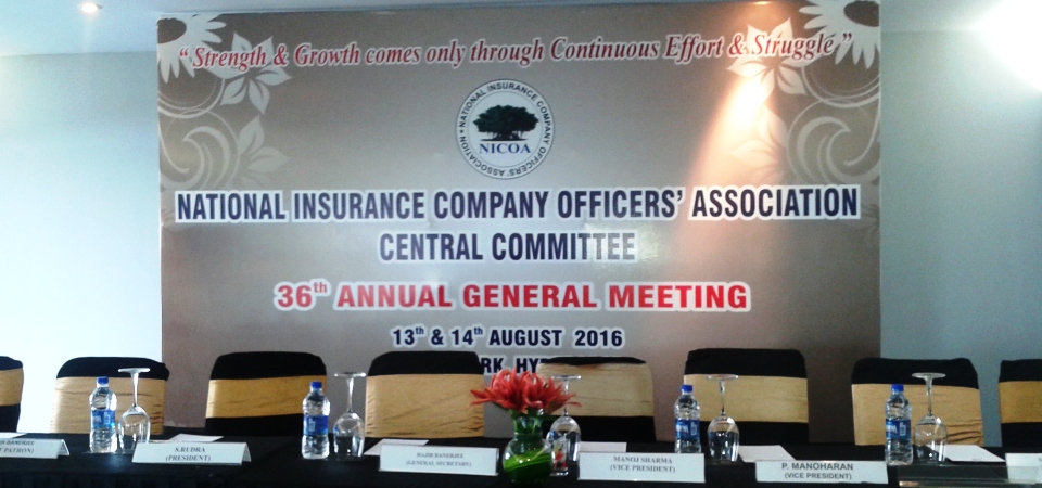 36th Annual General Meeting at Hyderabad on 13rd &14th Aug 2016